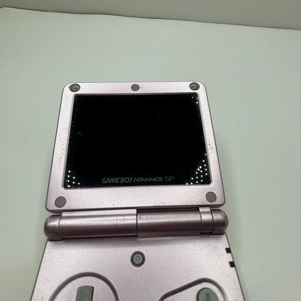 Pearl Pink Nintendo Game Boy Advance SP AGS-101 Backlit Console Works *READ*